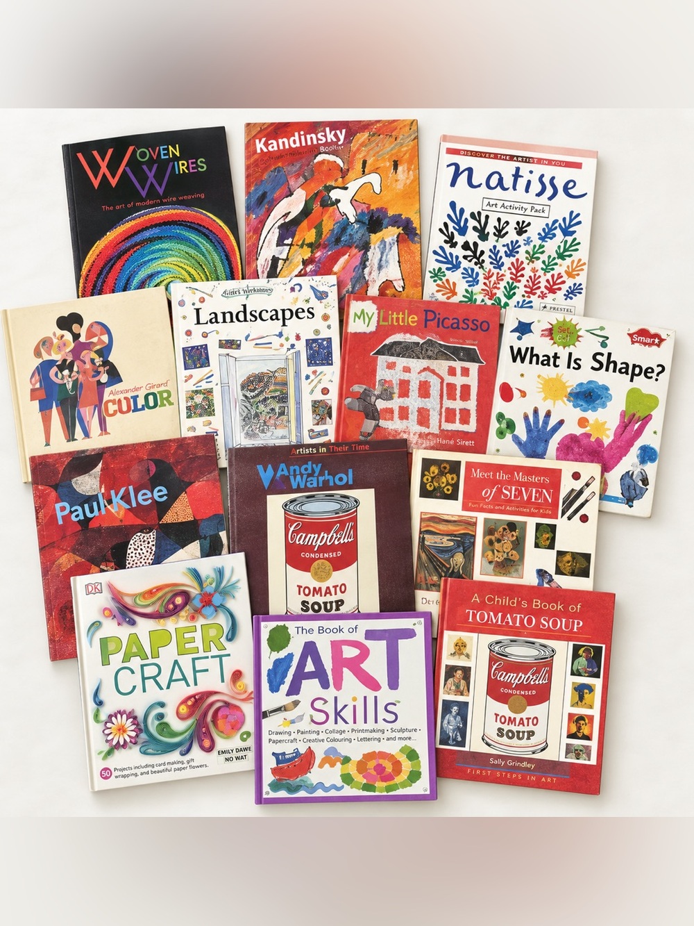 Artist Art Appreciation teaching Art & Craft Books Lot – Warhol Matisse Klee